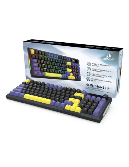 Redragon Glintstone K725Lby-Rgb-Pro Klawiatura Czarny
