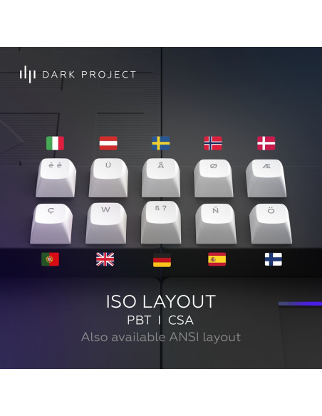 Dark Project Dpkb_Bushido_87_Iso Klawiatura Gaming Usb Qwertz Duński, Angielski, Fiński, Niemiecki, Skandynawia, Norweski, Hiszp