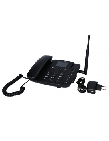 Maxcom Comfort Mm41D Inteligentny Telefon Nazwa I Identyfikacja Dzwoniącego Czarny