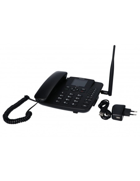 Maxcom Comfort Mm41D Inteligentny Telefon Nazwa I Identyfikacja Dzwoniącego Czarny