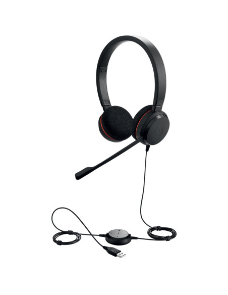 Jabra Evolve 20 Zestaw Słuchawkowy Przewodowa Opaska Na Głowę Biuro/Centrum Telefoniczne