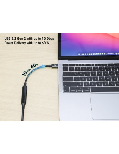 Manhattan Usb 3.2 Gen 2 Aktives Typ-C Kabel 5M 10 Gbit/S 60W
