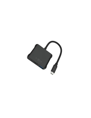 Hub Usb Fixed Quadri 2X Usb-C 1X Hdmi  + 2X Usb-A 2.0 3.2 Gen2 3.1 Gen1 (Fixhu-Qr-Bk)