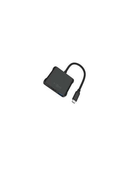 Hub Usb Fixed Quadri 2X Usb-C 1X Hdmi  + 2X Usb-A 2.0 3.2 Gen2 3.1 Gen1 (Fixhu-Qr-Bk)