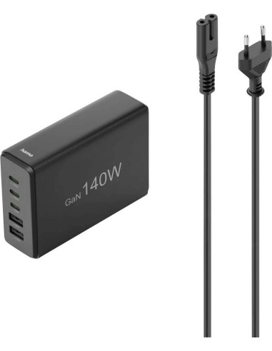 Hama 00201978 Ładowarka Do Urządzeń Przenośnych Laptop, Power Bank, Smartfon, Tablet Czarny Prąd Przemienny Szybkie Ładowanie We