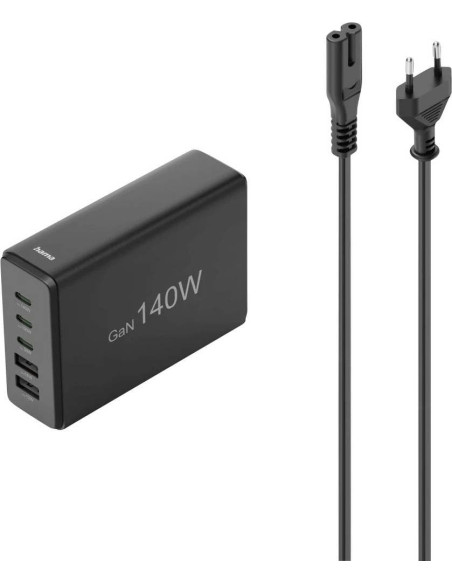 Hama 00201978 Ładowarka Do Urządzeń Przenośnych Laptop, Power Bank, Smartfon, Tablet Czarny Prąd Przemienny Szybkie Ładowanie We