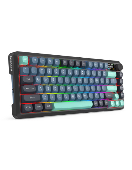Redragon K724Gbg-Rgb-Pro Behemoth Klawiatura Usb + Rf Wireless + Bluetooth Szary, Niebieski