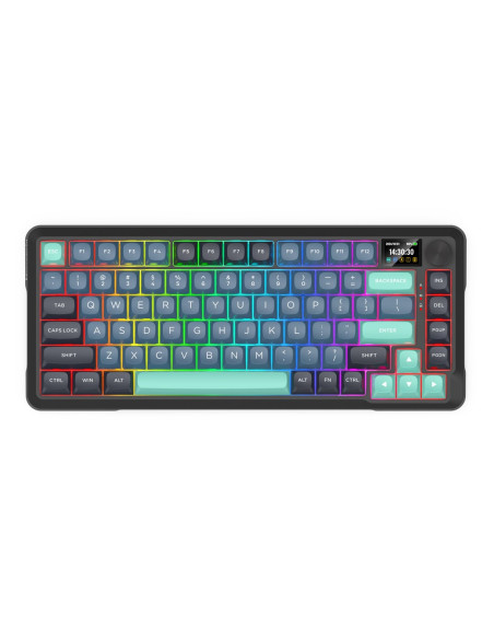 Redragon K724Gbg-Rgb-Pro Behemoth Klawiatura Usb + Rf Wireless + Bluetooth Szary, Niebieski