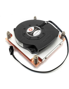 Inter-Tech Q-3 Procesor Radiator 8 Cm Czarny, Srebrny 1 Szt.