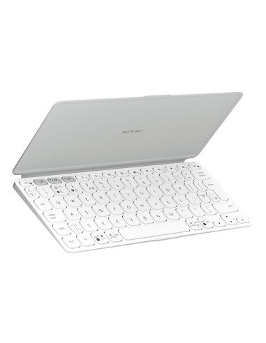 Logitech Keys-To-Go 2 Qwerty Amerykański Międzynarodowy Bluetooth Biały