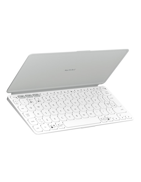 Logitech Keys-To-Go 2 Qwerty Amerykański Międzynarodowy Bluetooth Biały
