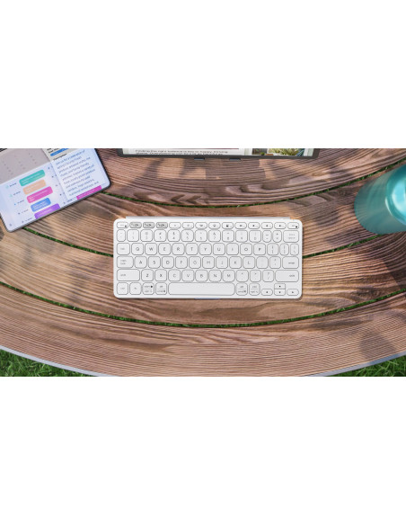 Logitech Keys-To-Go 2 Qwerty Amerykański Międzynarodowy Bluetooth Biały