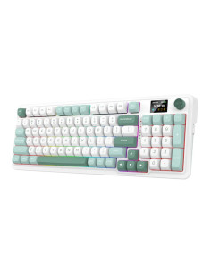 Redragon K719Wg-Rgb-Pro Galatin Klawiatura Usb + Rf Wireless + Bluetooth Biały, Zielony