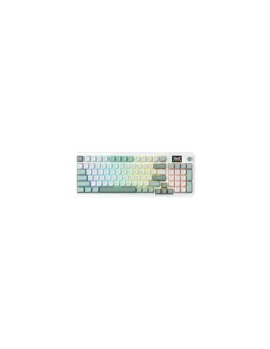 Redragon K719Wg-Rgb-Pro Galatin Klawiatura Usb + Rf Wireless + Bluetooth Biały, Zielony