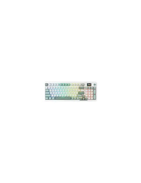 Redragon K719Wg-Rgb-Pro Galatin Klawiatura Usb + Rf Wireless + Bluetooth Biały, Zielony