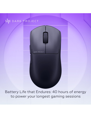 Dark Project Dpp_Nexus_Black Myszka Gaming Oburęczny Rf Wireless + Bluetooth + Usb Type-C Optyczny 26000 Dpi
