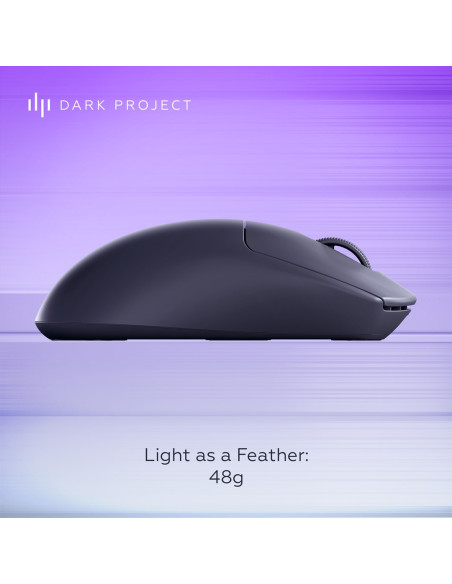 Dark Project Dpp_Nexus_Black Myszka Gaming Oburęczny Rf Wireless + Bluetooth + Usb Type-C Optyczny 26000 Dpi