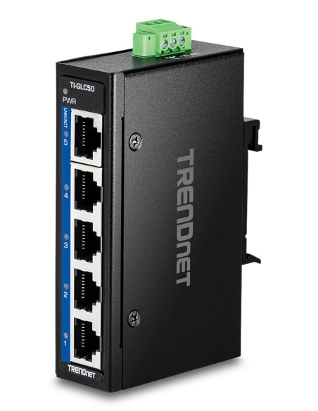 Trendnet Ti-Glc50 Przełącznik Sieciowy Nie Zarządzany Gigabit Ethernet (10/100/1000) Czarny