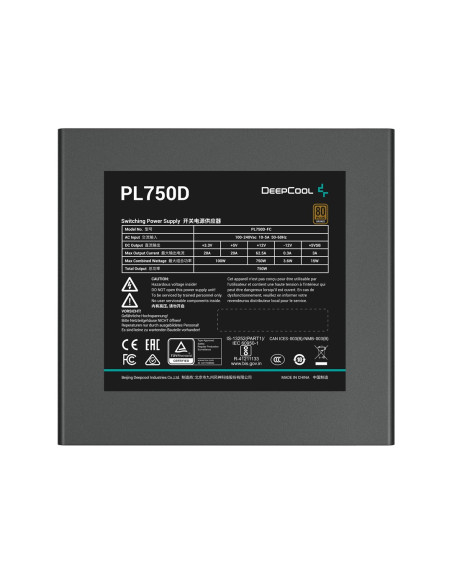 Deepcool Pl750D Moduł Zasilaczy 750 W 20+4 Pin Atx Atx Czarny