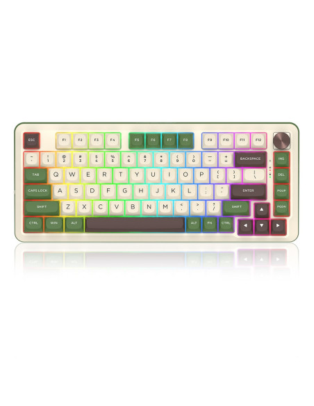 Redragon K681Cgc-Rgb-Pro Cyrus Klawiatura Usb + Rf Wireless + Bluetooth Biały, Zielony