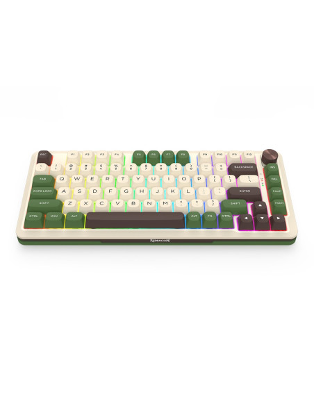 Redragon K681Cgc-Rgb-Pro Cyrus Klawiatura Usb + Rf Wireless + Bluetooth Biały, Zielony