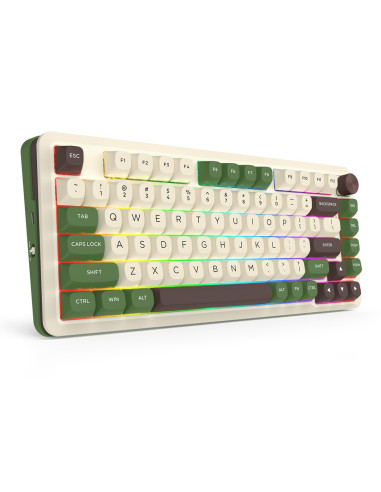 Redragon K681Cgc-Rgb-Pro Cyrus Klawiatura Usb + Rf Wireless + Bluetooth Biały, Zielony
