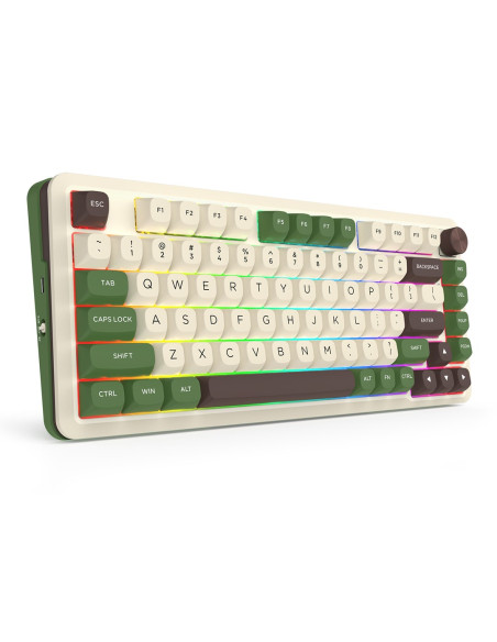 Redragon K681Cgc-Rgb-Pro Cyrus Klawiatura Usb + Rf Wireless + Bluetooth Biały, Zielony
