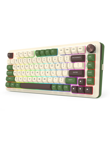 Redragon K681Cgc-Rgb-Pro Cyrus Klawiatura Usb + Rf Wireless + Bluetooth Biały, Zielony