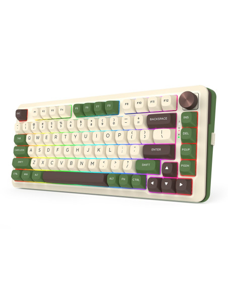 Redragon K681Cgc-Rgb-Pro Cyrus Klawiatura Usb + Rf Wireless + Bluetooth Biały, Zielony