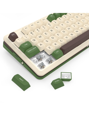 Redragon K681Cgc-Rgb-Pro Cyrus Klawiatura Usb + Rf Wireless + Bluetooth Biały, Zielony