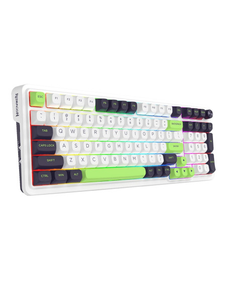 Redragon K686Wbg-Rgb-Max Eisa Max Klawiatura Usb + Rf Wireless + Bluetooth Biały, Czarny