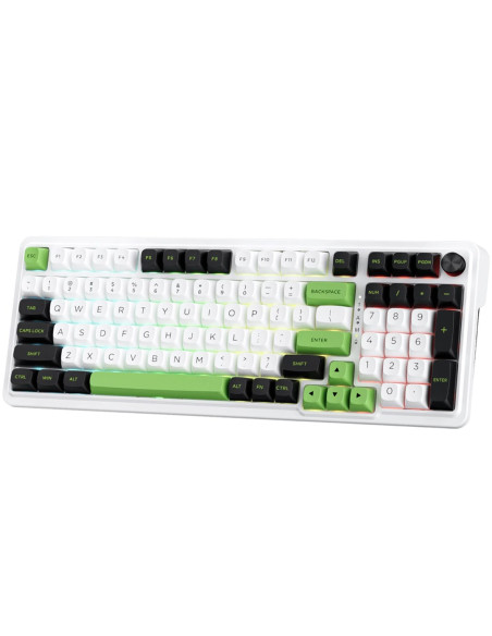 Redragon K686Wbg-Rgb-Max Eisa Max Klawiatura Usb + Rf Wireless + Bluetooth Biały, Czarny