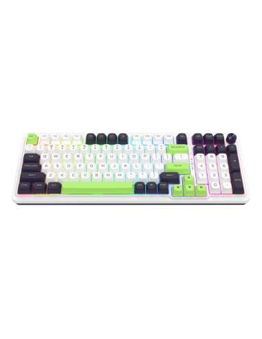 Redragon K686Wbg-Rgb-Max Eisa Max Klawiatura Usb + Rf Wireless + Bluetooth Biały, Czarny