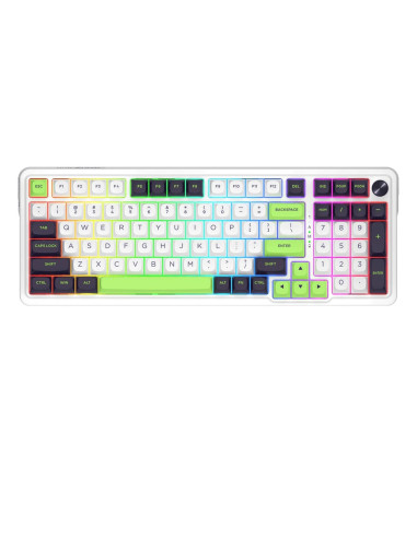 Redragon K686Wbg-Rgb-Max Eisa Max Klawiatura Usb + Rf Wireless + Bluetooth Biały, Czarny