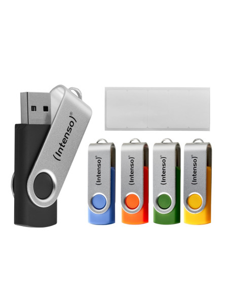 Intenso Usb Flash Drive Office Line 3543595 3.2 5St. Multipack - 64 Gb Pamięć Usb Usb Typu-A 3.2 Gen 1 (3.1 Gen 1) Wielobarwny