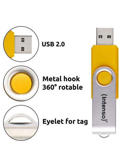 Intenso Usb Flash Drive Office Line 3543595 3.2 5St. Multipack - 64 Gb Pamięć Usb Usb Typu-A 3.2 Gen 1 (3.1 Gen 1) Wielobarwny