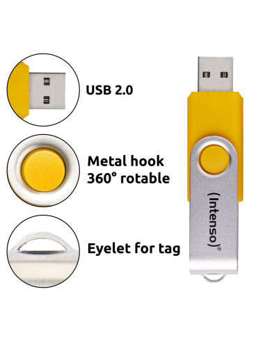 Intenso Usb Flash Drive Office Line 3543595 3.2 5St. Multipack - 64 Gb Pamięć Usb Usb Typu-A 3.2 Gen 1 (3.1 Gen 1) Wielobarwny