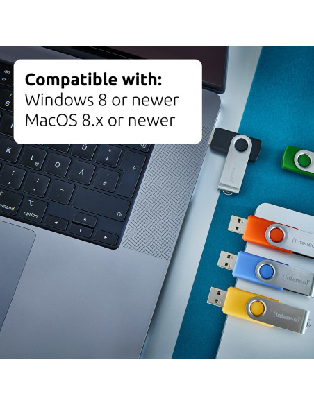 Intenso Usb Flash Drive Office Line 3543595 3.2 5St. Multipack - 64 Gb Pamięć Usb Usb Typu-A 3.2 Gen 1 (3.1 Gen 1) Wielobarwny