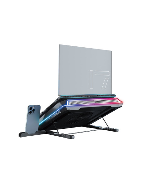 Conceptronic Thyia03B Podkładka Chłodząca Do Laptop 48,3 Cm (19") 2400 Rpm Czarny