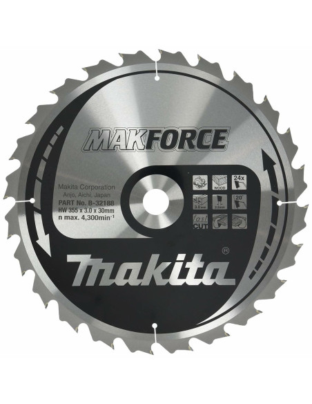 Makita Piła Tarczowa 355X30X24Z Makforce Drewno
