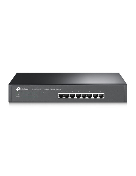 Tp-Link Tl-Sg1008 Przełącznik Sieciowy Nie Zarządzany Gigabit Ethernet (10/100/1000) Czarny