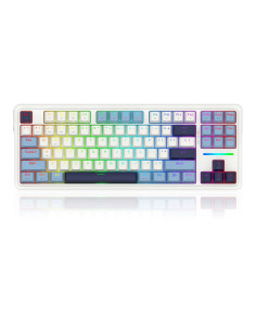 Redragon K728Wbb-Rgb-Pro Antonium Pro Klawiatura Usb + Rf Wireless + Bluetooth Biały, Niebieski 2
