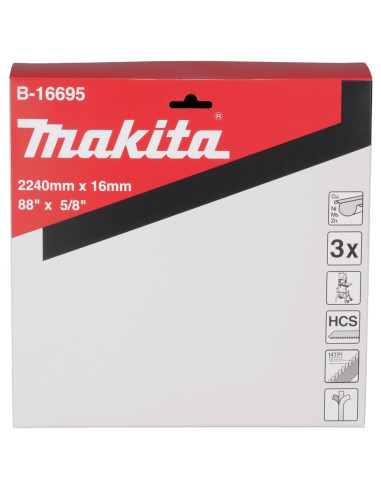 Makita Piła Taśmowa Lb1200F 2240X16Mm 3 Sztuki Do Metali Nieżelaznych