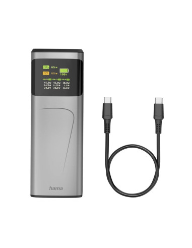Hama High Power Litowo-Jonowa (Li-Ion) 20000 Mah Szary