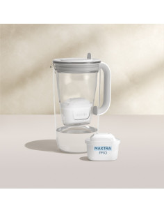 Dzbanek Filtrujący Brita Glass+2 Wkłady Maxtrapro Pp (Niebieski  2,5L)