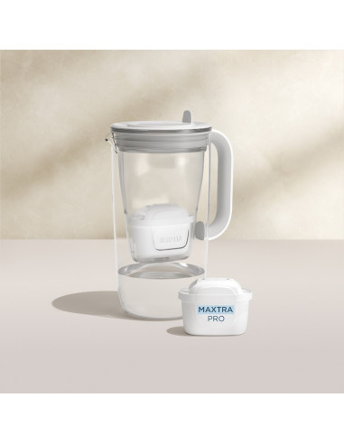 Dzbanek Filtrujący Brita Glass+2 Wkłady Maxtrapro Pp (Niebieski  2,5L)