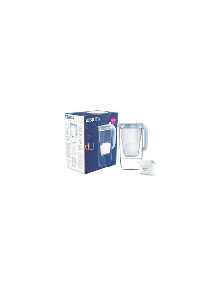 Dzbanek Filtrujący Brita Glass+2 Wkłady Maxtrapro Pp (Niebieski  2,5L)