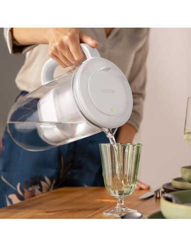 Dzbanek Filtrujący Brita Glass+2 Wkłady Maxtrapro Pp (Niebieski  2,5L)