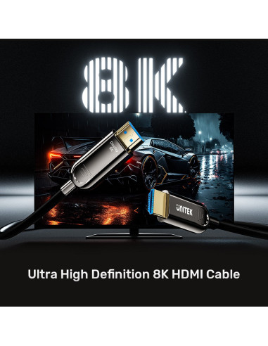 Unitek C11085Gy01-50M Kabel Hdmi Hdmi Typu A (Standard) Czarny