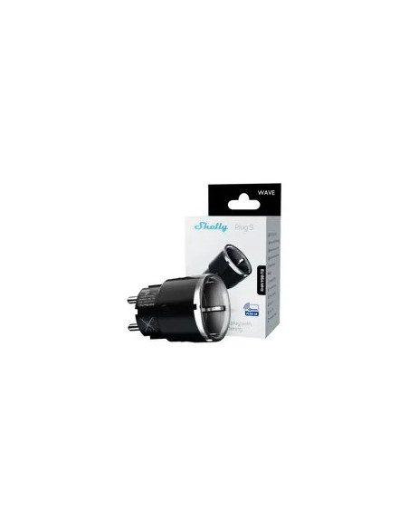 Shelly Wave Plug S - Z-Wave 800 Inteligentne Gniazdo Czarny